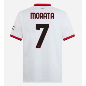 AC Milan Alvaro Morata #7 Borta Kläder 2024-25 Kortärmad